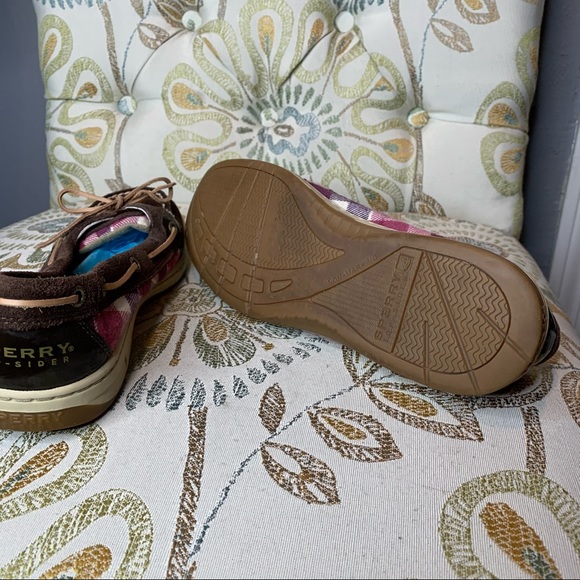 Sperry Women's Boat Shoes Angelfish Plaid 8.5 - Picture 4 of 4